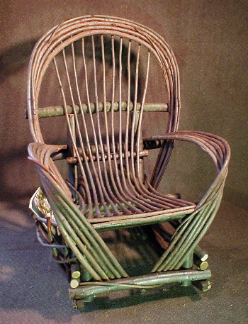 willow chairs, bent willow furniture, rustic chair